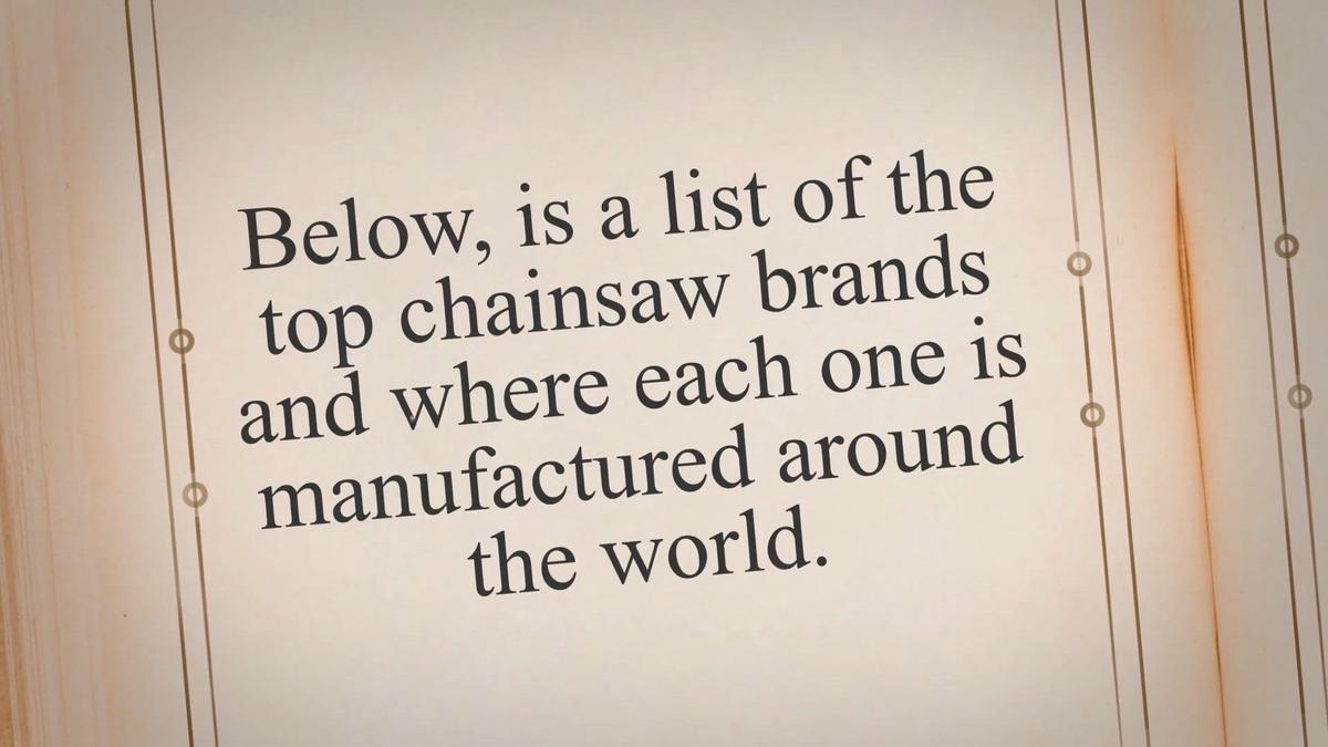 Where are Chainsaws Made? (By Each Manufacturer)