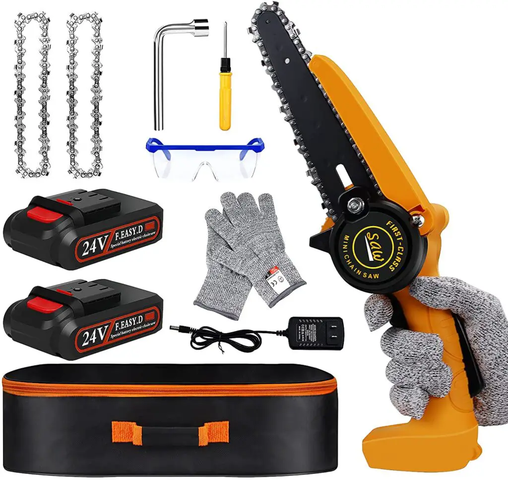 Best Mini Chainsaw (Top 10 Reviews and Buying Guide) Chainsaw Larry